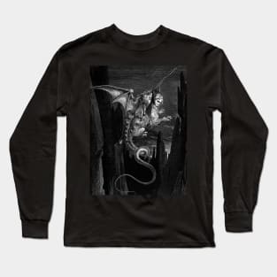 High Resolution Gustave Doré Illustration Riding on Geryon Long Sleeve T-Shirt